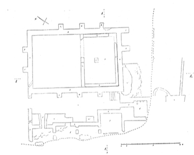 sl.2. Tlocrt istraženog dijela rimske vile